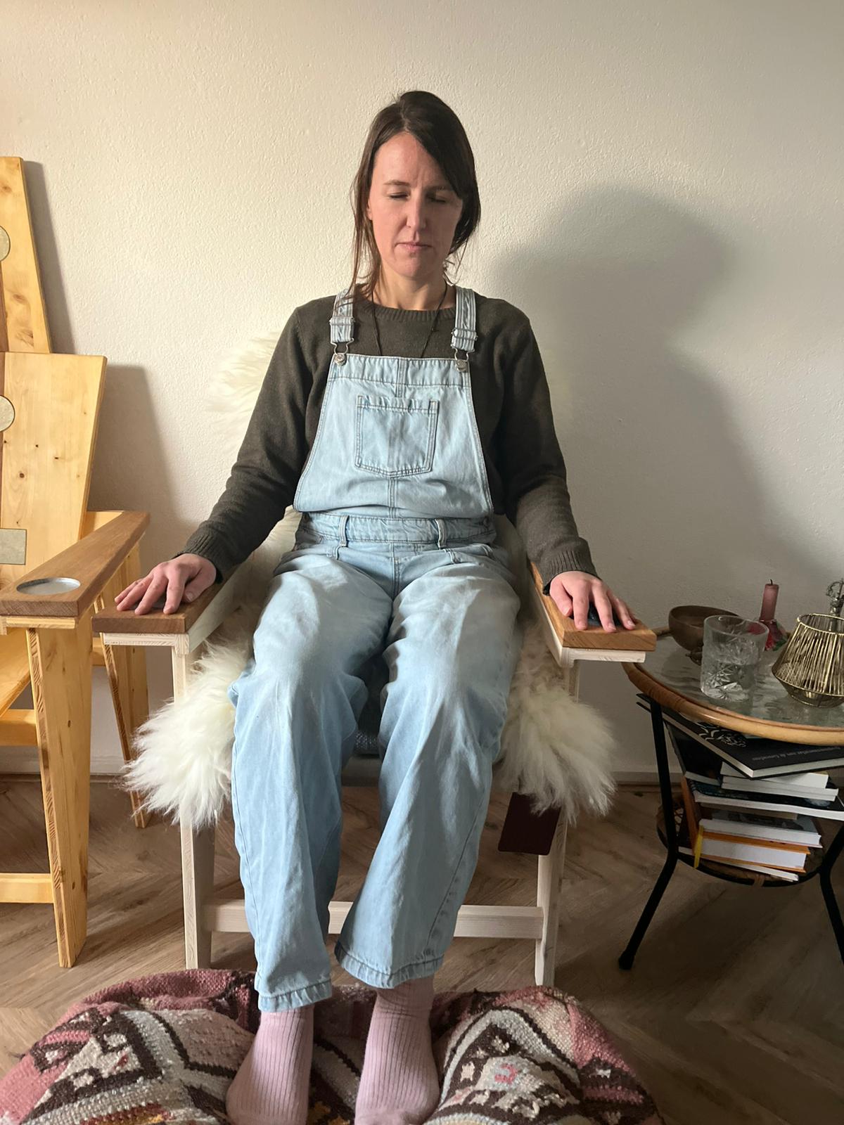 Cliënt tijdens een energetische sessie