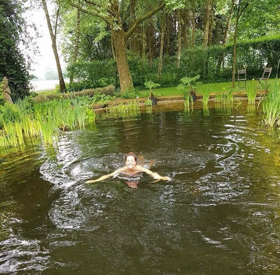 Shanta during a deep soul-dive in natural water